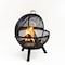 Deko Living 34 Inch Diameter Outdoor Steel Wood Burning Sphere Fire Pit COB10508 - alternate 2